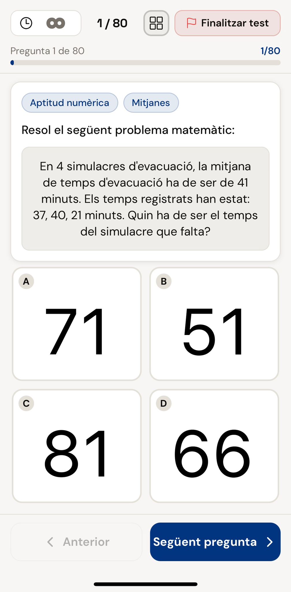Aptitud numèrica: mitjanes